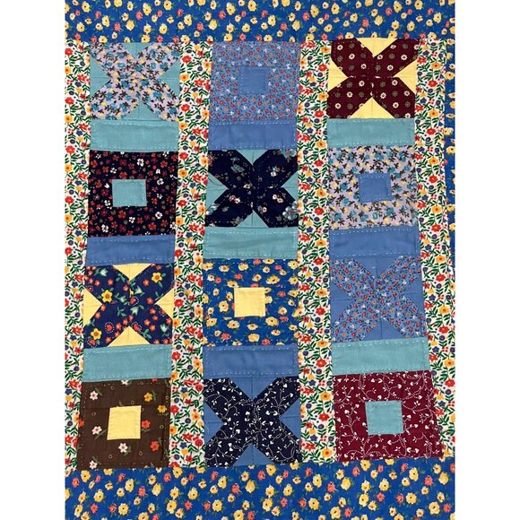 Handmade Patchwork Quilted Chair-Wall Hanging By Marden Jones XOXO - Picture 2 of 10